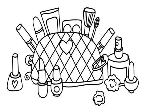 Makeup Palette Coloring Page - Free Printable Coloring Pages for Kids