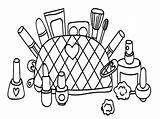 Makeup For Girl Coloring Page  Free Printable Pages Kids sketch template