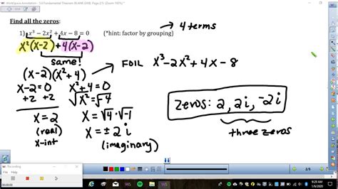 5.6 Fundamental Theorem of Algebra Lesson - YouTube