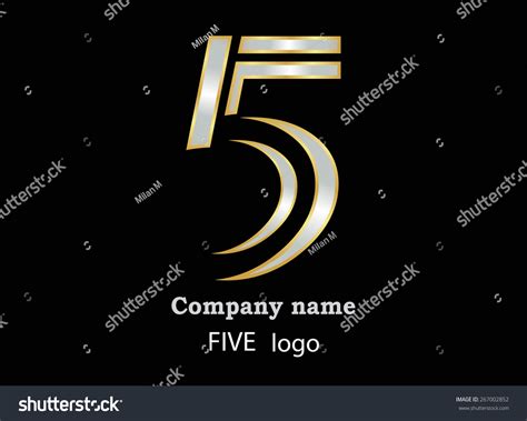 Number Logo Design.Number Five Logo.Logo 5 Vector Template. - 267002852 : Shutterstock