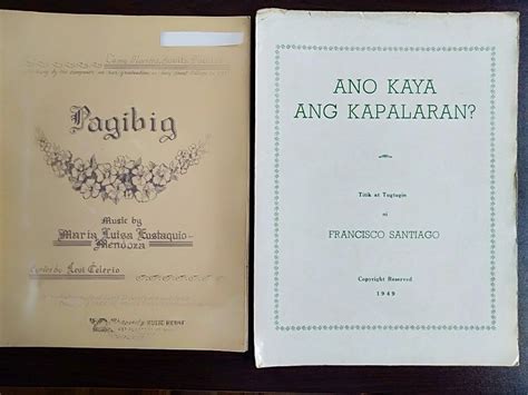 Vintage Kundiman and Classic Filipino Songs Piano Sheet Music , Hobbies & Toys, Books ...