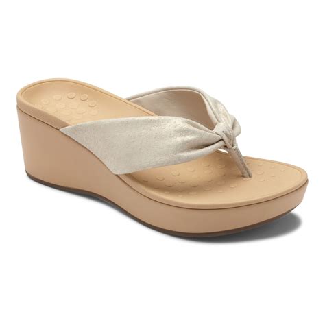 Vionic Arabella Women's Wedge Toe Post Sandals - Free Shipping & Returns