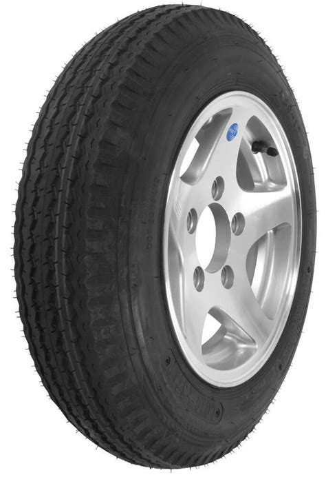 Kenda 4.80-12 Bias Trailer Tire with 12" Aluminum Wheel - 5 on 4-1/2 - Load Range C Kenda ...