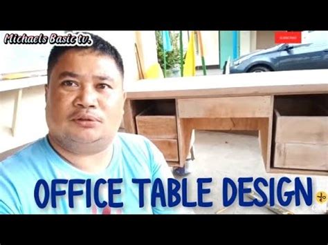 Part, 2 paano gumawa ng office table?.. ( diy. office table..) - YouTube