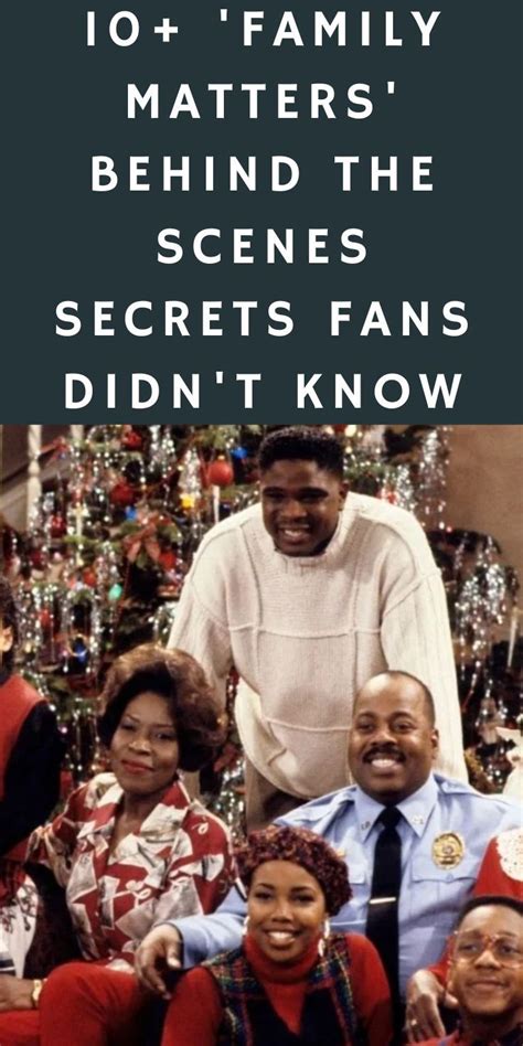 10 family matters behind the scenes secrets fans didn t know – Artofit