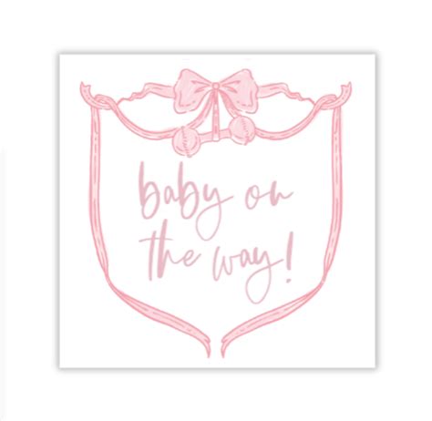 Pink Baby Announcement Sign – Fernandina Paper Co.