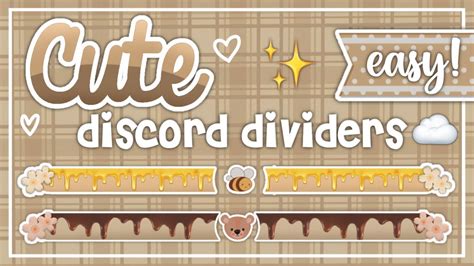 cute discord dividers tutorial | lenility - YouTube