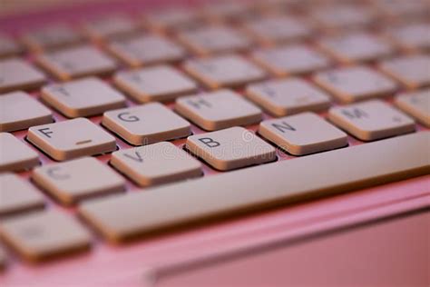 Pink Laptop Keyboard stock photo. Image of closeup, pink - 71726242