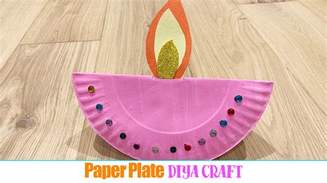 Paper Plate Diwali Diya Craft for Kids - Happy Toddler Playtime