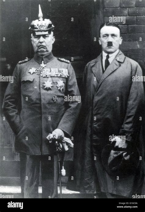 Hitler with Ludendorff around the time of Beer Hall Putsch Trial. The ...