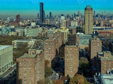 New York City Skyline looking from Downtown Brooklyn onto Downtown Manhattan. 16196955 Stock ...