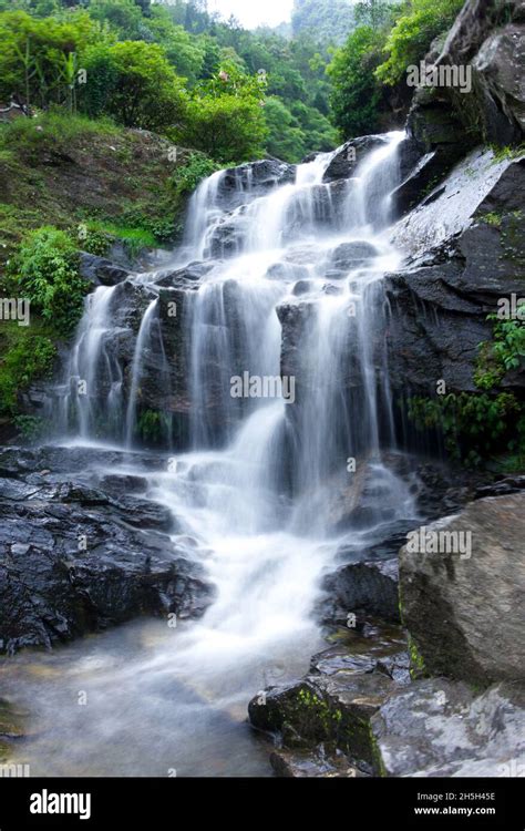 Darjeeling Rock Garden Waterfall wallpaper Stock Photo - Alamy