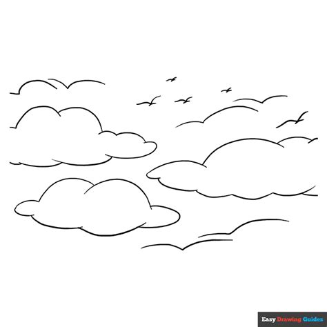 Sky Coloring Page | Easy Drawing Guides