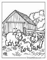 Farm Animal Coloring Pages For Adults 2025 sketch template