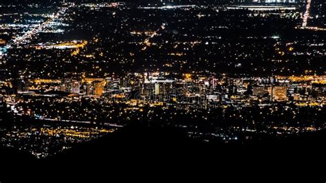 San Jose, California Night View Stock Image - Image of bird, building: 126200979