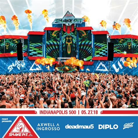 CONTEST : Win 2 Tix to The Indy 500 Snake Pit ft. Diplo, Griz, Deadmau5 and Axwell V Ingrosso