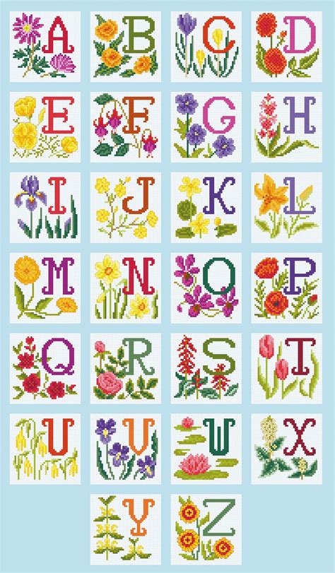 Cross Stitch Designs for Individual Alphabet Letters - Etsy UK in 2024 ...