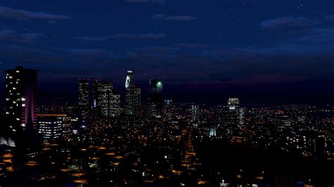 Los Santos at Night (3840x2160) : GTAA