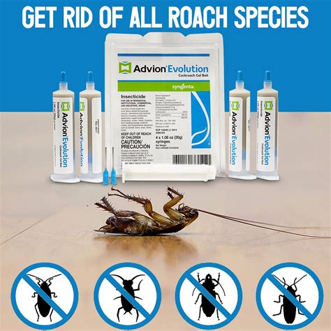 Advion Evolution Cockroach Gel- Roach Killer Indoor infestation -Prevent All Cockroach Species ...