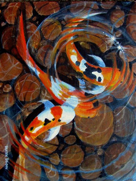 Japanese Koi Fish Paintings ~ Painting For Sale | Bodywewasuor Wallpaper