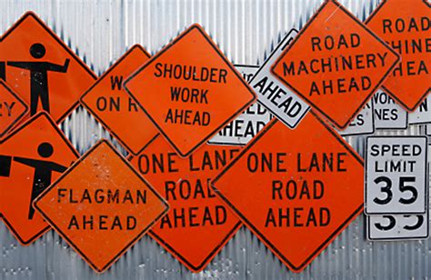 Road Construction Warning Signs