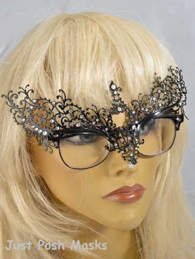 Ricciolina Glass Strass - Luxury Masquerade Masks for Glasses Wearers | Masks masquerade ...
