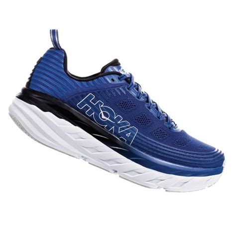 Bondi 6 WIDE FIT Mens MAX CUSHIONING 4mm Drop Road Running Shoes Galaxy Blue/Anthracite at ...