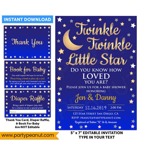 Free printable invitations star, Download Free printable invitations ...