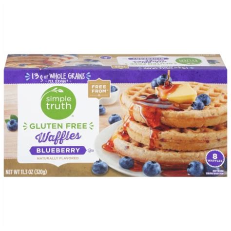 Simple Truth® Gluten Free Frozen Blueberry Waffles, 8 ct / 11.3 oz - QFC