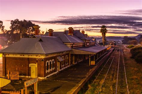 Railway station, Mudgee, New South Wales, Australia