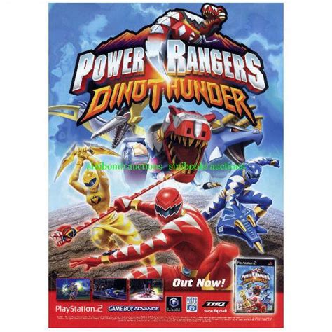 Power Rangers Dino Thunder GBA PS2 Nintendo Original Magazine Advert ...