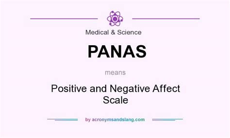 PANAS - Positive and Negative Affect Scale in Medical & Science by ...