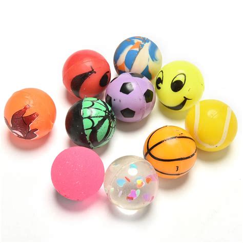 mixed elastic rubber ball toy balls Bouncy Ball pinball bouncy toys for Children kids-in Toy ...