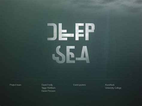 Deep Sea, event posters | Behance