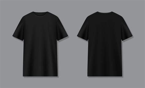 3D Black T-shirt Front and Back Mockup | Black tshirt, Oversized black t shirt, Clothing mockup