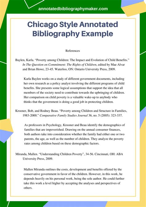 Chicago Style Annotated Bibliography Example