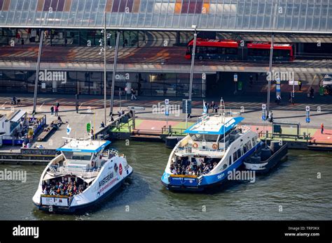 Amsterdam, Netherlands, Ferry Terminal at Central Station and Bus Station, Amsterdam Centraal ...