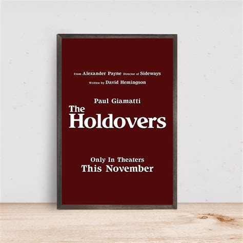 The Holdovers Movie Poster, Room Decor, Home Decor, Art Poster for Gift - Etsy