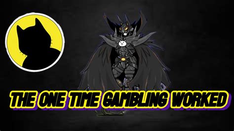 Gambling got me CATMAN Battle cats - YouTube