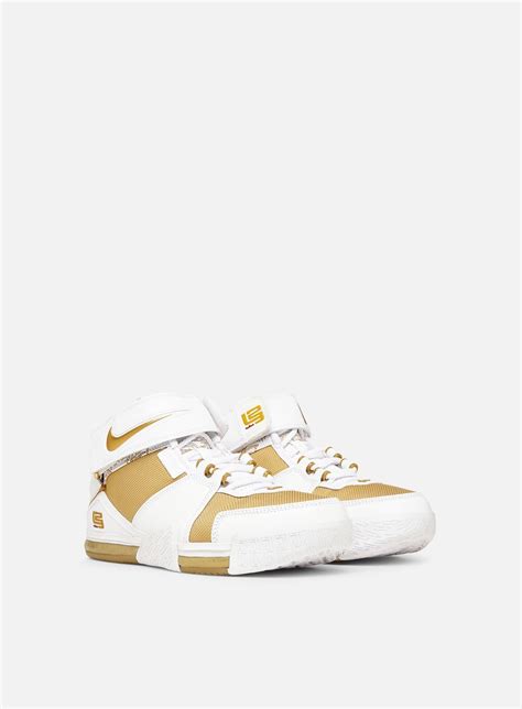 Nike Zoom Lebron II White/Metallic Gold/Varsity Crimson Men's