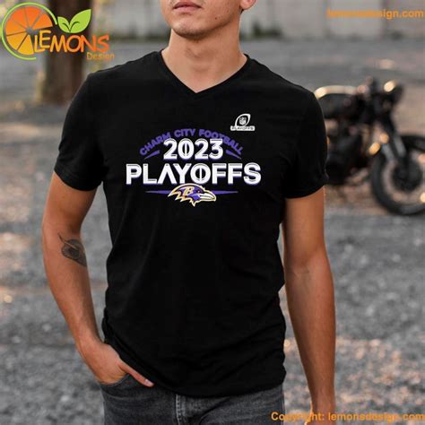 Baltimore Ravens Merch 2023 NFL Playoffs Charm City Football Shirt ...