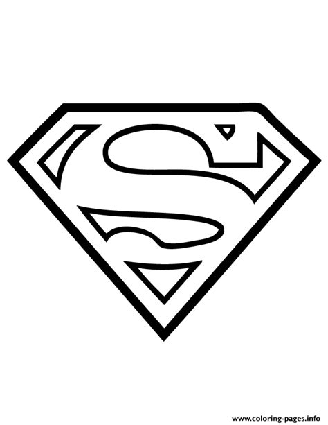 Kids Superman Logo S Free4362 Coloring Pages Printable