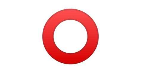 ⭕ Hollow Red Circle Emoji