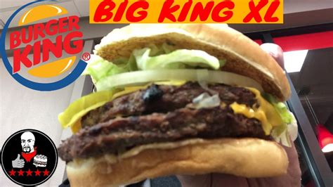 Burger King NEW BIG KING XL King review - YouTube