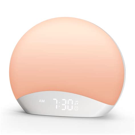 REACHER Sound Machine Sunrise Alarm Clock with Night Light, 26 Nature ...