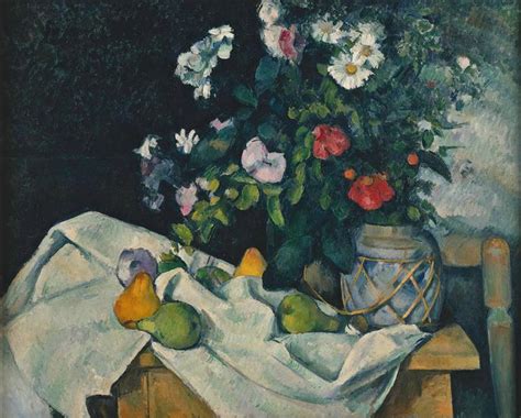 Still Life with Flowers and Fruit, 1890 - Paul Cezanne - WikiArt.org