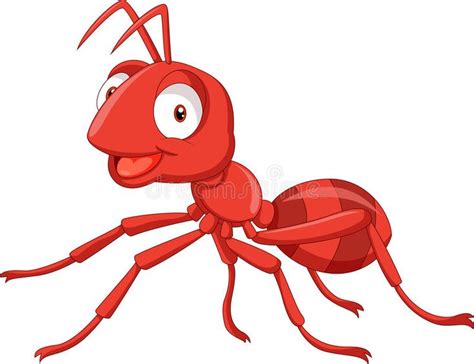 Cartoon red ant. Illustration of Cartoon red ant , #AFF, #red, #Cartoon, #Illustration, #ant #ad ...