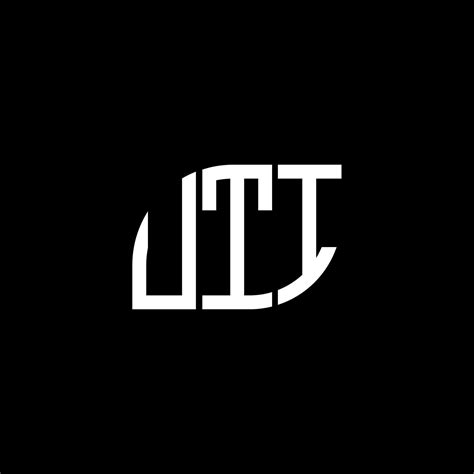 UTI letter logo design on black background. UTI creative initials letter logo concept. UTI ...