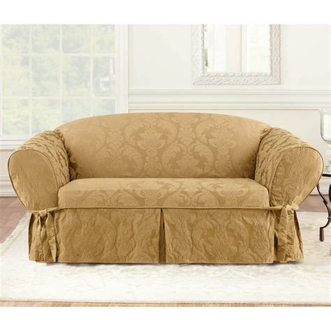 Sure Fit Matelasse Damask Loveseat Slipcover - Walmart.com - Walmart.com