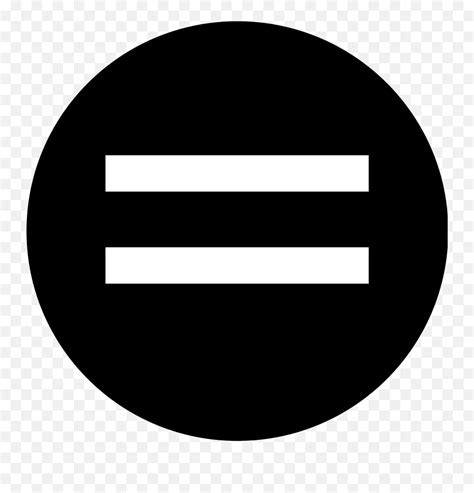 Equal Symbol Clipart - Equality Black And White Emoji,Equal Sign Emoji ...